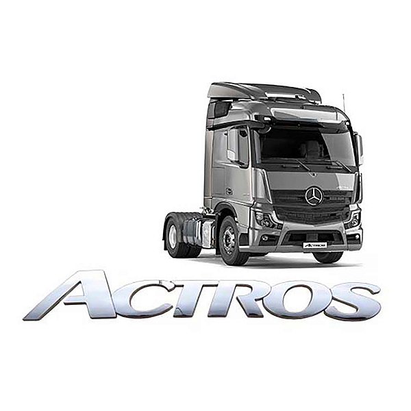 Letreiro Mercedes Actros Injetado e Cromado