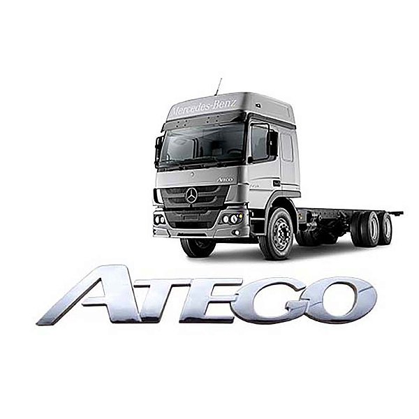 Letreiro Mercedes Atego Injetado e Cromado