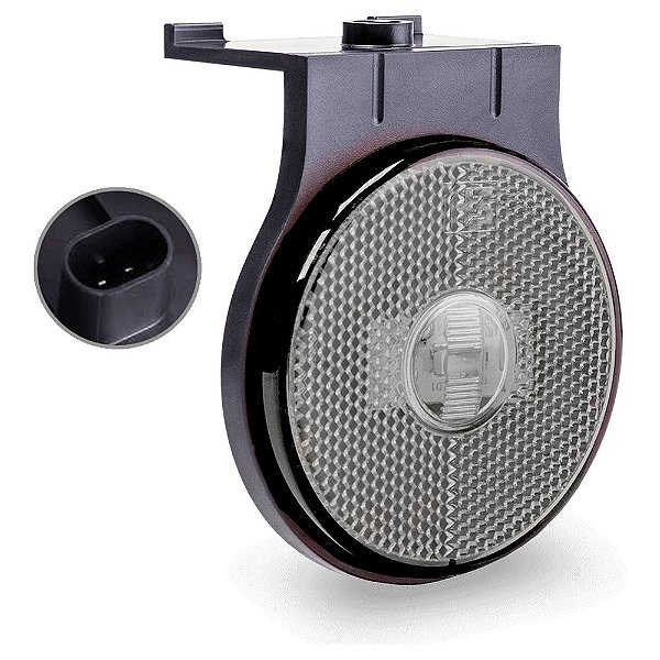 Lanterna Lateral Carreta Randon Noma Bivolt Cristal Led