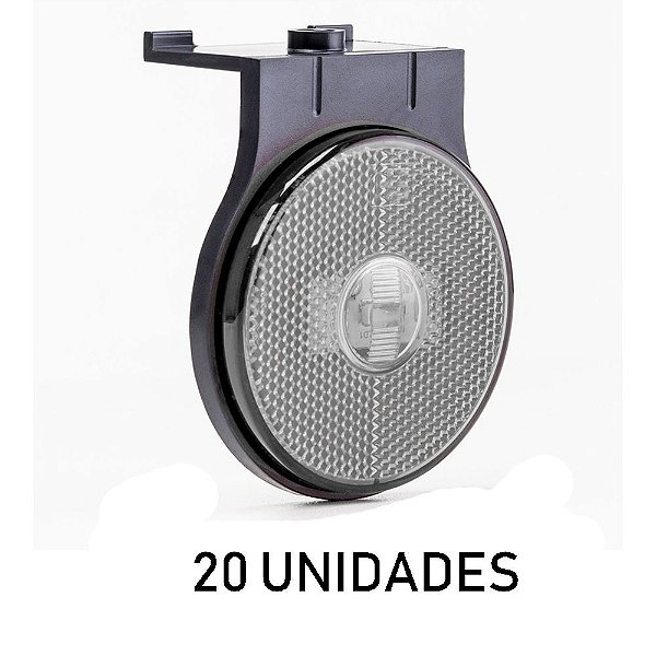 Lanterna Lateral Carreta Randon Bivolt Cristal Led - 20 un
