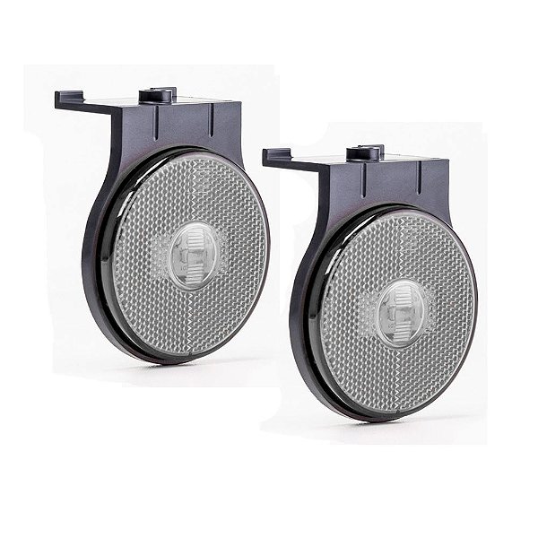 2 Lanterna Lateral Carreta Randon Bivolt Cristal Led