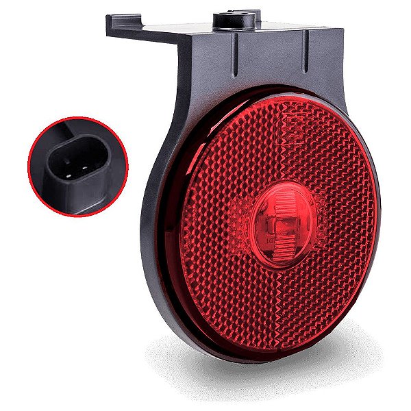 Lanterna Lateral Carreta Randon Noma Bivolt Vermelha Led