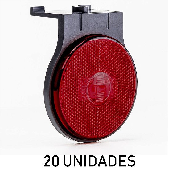 20 Lanterna Lateral Carreta Randon Bivolt Vermelha Led