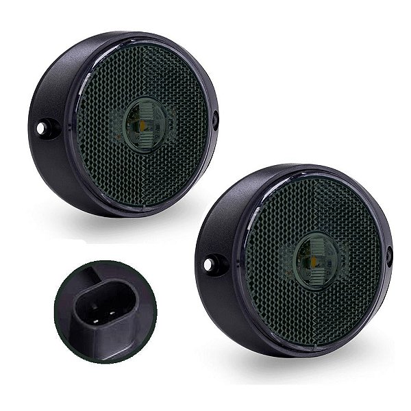 Lanterna Peito da Carreta Randon Bivolt Fumê Led - 2 un.