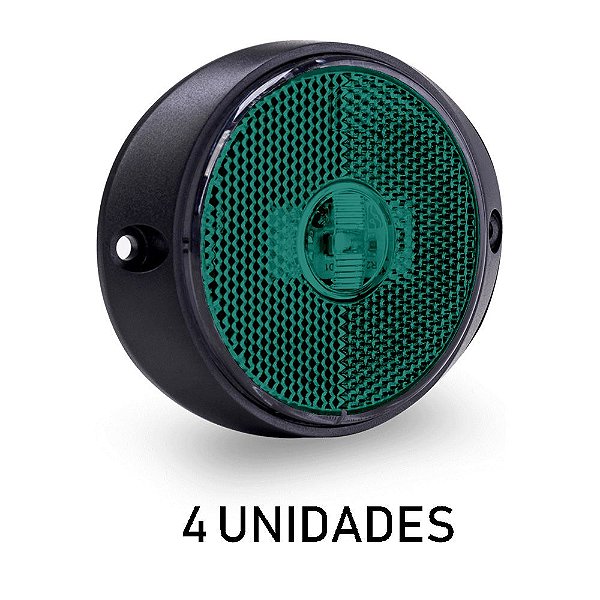 Lanterna Peito da Carreta Randon Bivolt Verde Led - 4 un.