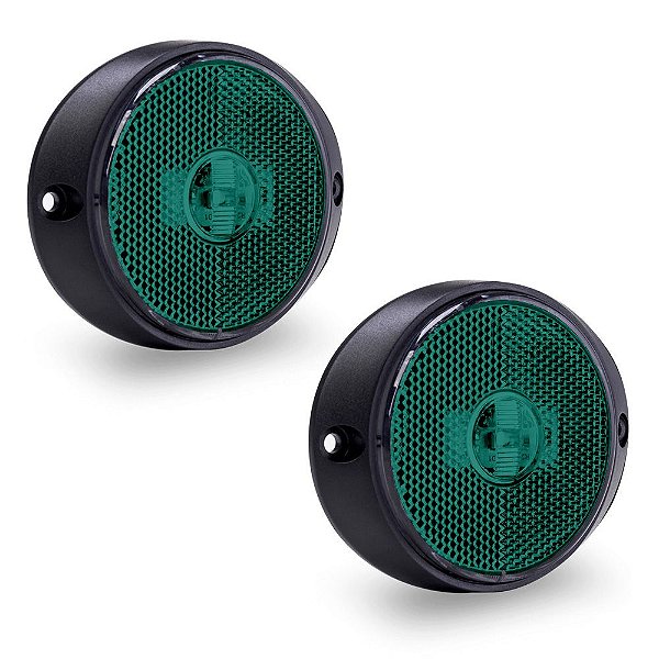 Lanterna Peito da Carreta Randon Bivolt Verde Led - 2 un.