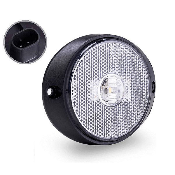 Lanterna Peito da Carreta Randon Bivolt Cristal Led