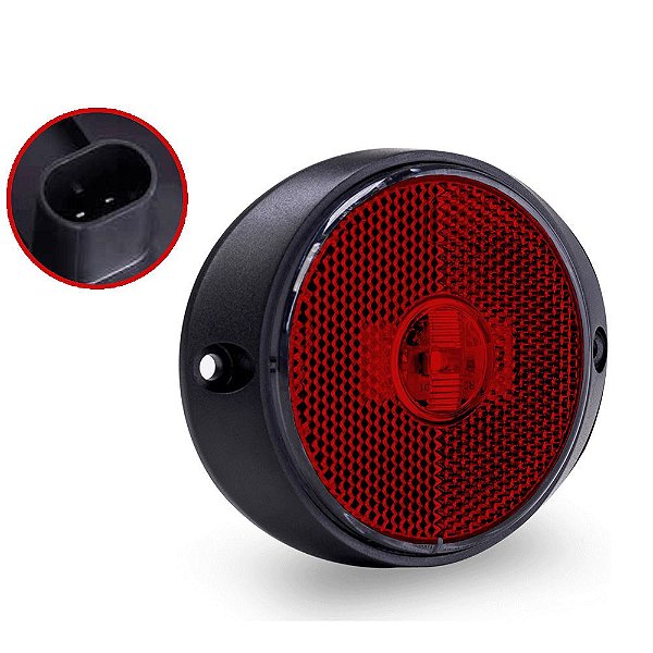 Lanterna Peito da Carreta Randon Bivolt Vermelha Led