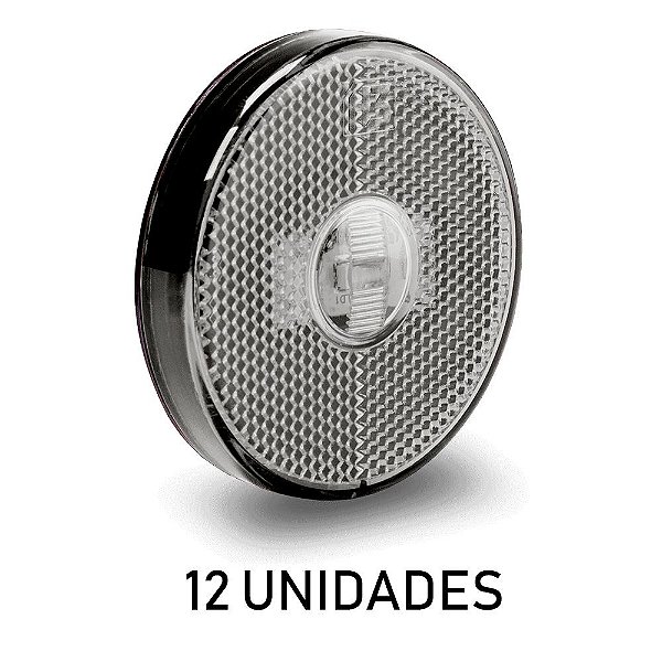 Lanterna Lateral Carreta Randon Bivolt Cristal Led - 12 un