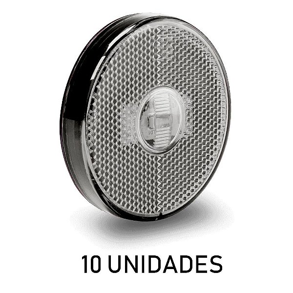 10 Lanterna Lateral Carreta Randon Bivolt Cristal Led
