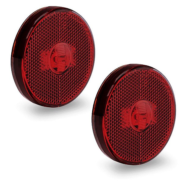 Lanterna Lateral Carreta Randon Bivolt Vermelha Led - 2 un