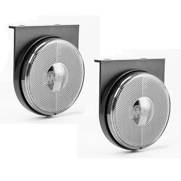 Lanterna Lateral Carreta Randon Noma Bivolt Cristal Led 2 u