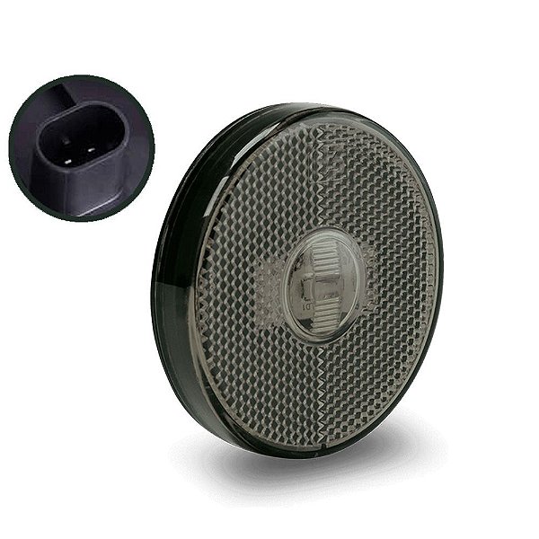 Lanterna Lateral Carreta Randon Noma Bivolt Fumê Led
