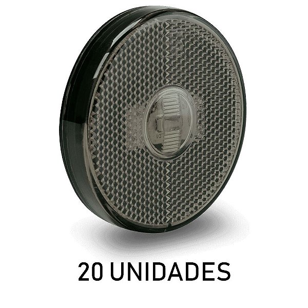 Lanterna Lateral Carreta Randon Bivolt Fumê Led - 20 un