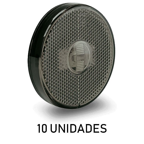 10 Lanterna Lateral Carreta Randon Bivolt Fumê Led