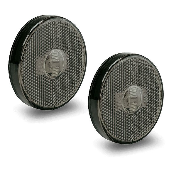 Lanterna Lateral Carreta Randon Bivolt Fumê Led - 2 un