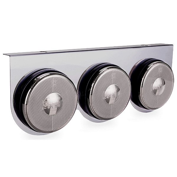 Lanterna 3 Marias Traseira Carreta Caminhão Led Cristal