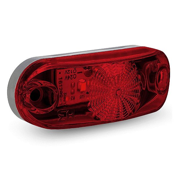 Lanterna Delimitadora Carreta Caminhão Led Bivolt Vermelha