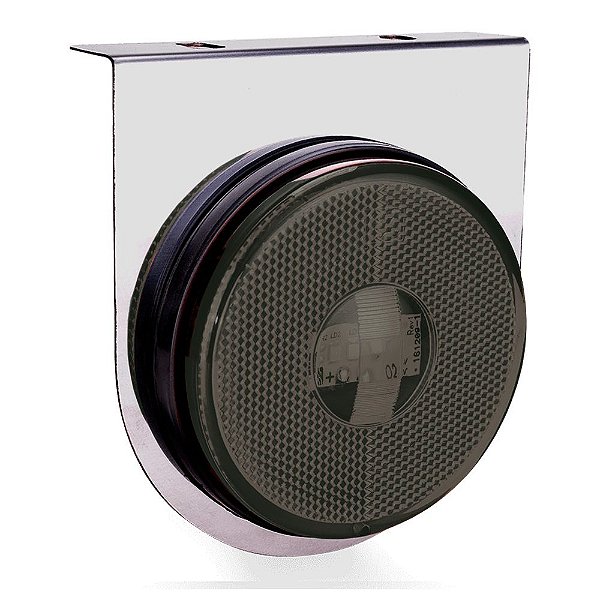 Lanterna Lateral Carreta Randon Led Fumê 3 Leds Bivolt