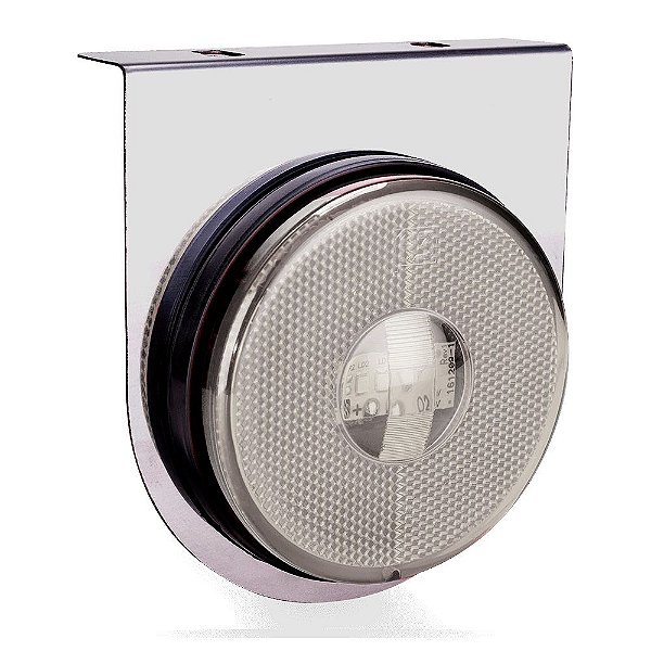 Lanterna Lateral Carreta Randon Led Cristal 3 Leds Bivolt