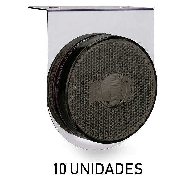 Lanterna Lateral Carreta Randon Bivolt Vermelha 3 Leds 10 un
