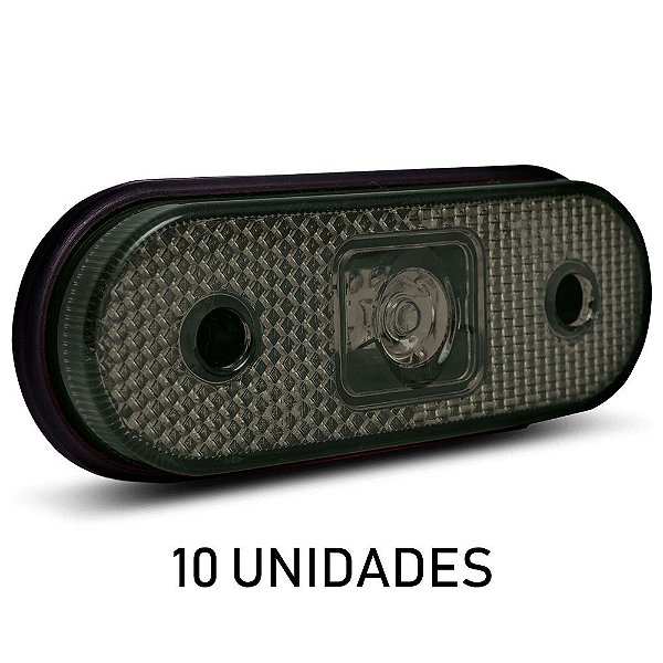 10 Lanterna Lateral Carreta Facchini Led Fumê Bivolt