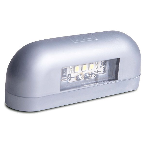Lanterna Luz de Placa Carreta Caminhão Led Bivolt Cinza
