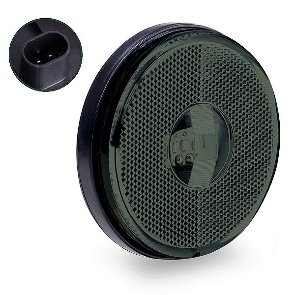 Lanterna Lateral Carreta Randon Noma Bivolt Fumê 3 Leds