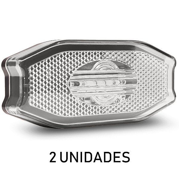 Lanterna Lateral Carreta Exclusive Cristal Led 2 unidades