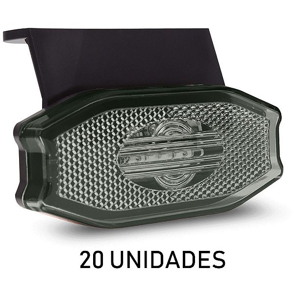 Lanterna Lateral Carreta Exclusive Led Bivolt Fumê 20 un