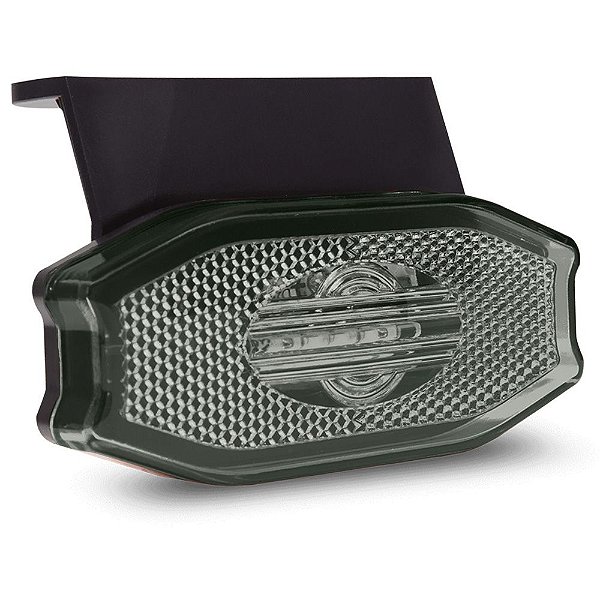 Lanterna Lateral Carreta Bau Exclusive Bivolt Fumê 3 Led
