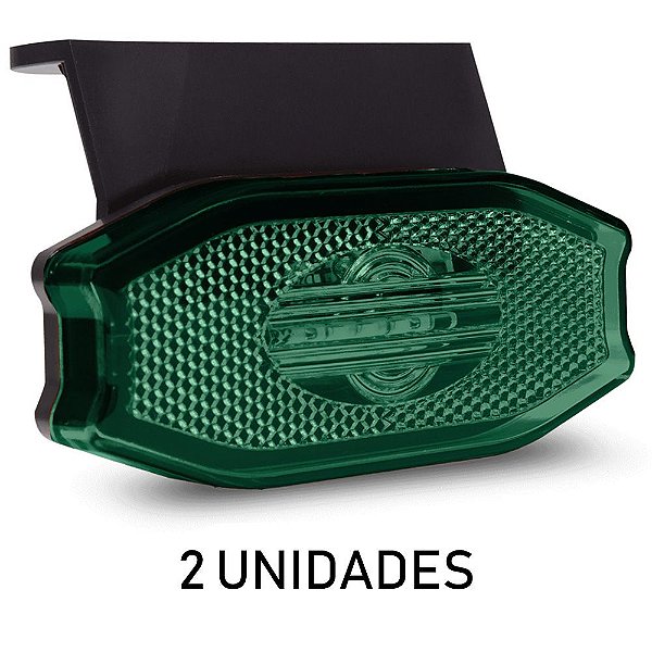 Lanterna Lateral Carreta Exclusive Verde Led 2 unidades