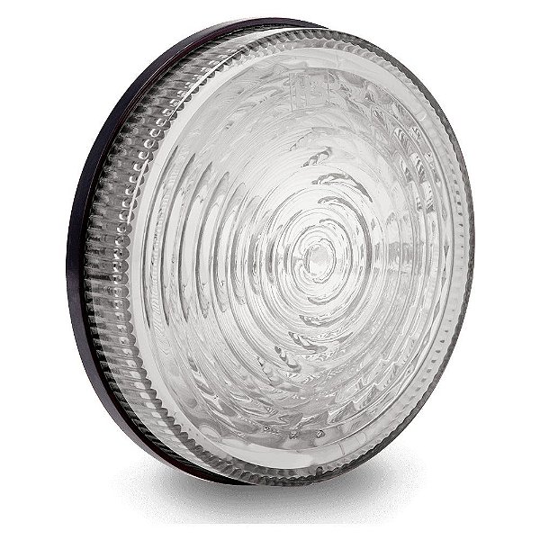 Lanterna Traseria Led Carreta Cristal Bivolt 9 Leds 125 mm
