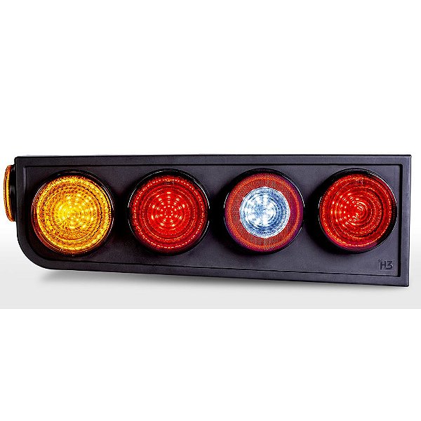 Lanterna Traseira Completa Carreta Led Lado Esquerdo Bivolt