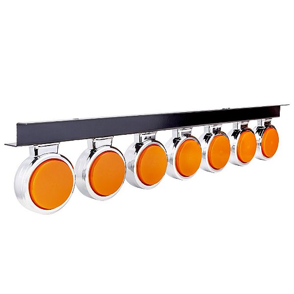 Conjunto Lanterna 7 Marias Carreta Bojuda Foguinho Led Âmbar