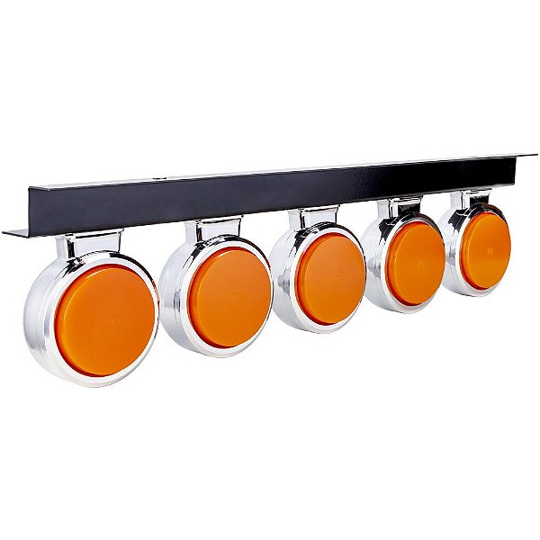 Lanterna 5 Marias Bojuda Foguinho Caminhão Carreta Led Âmbar