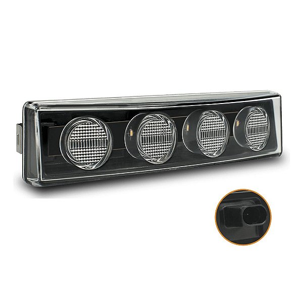 Lanterna Tapa Sol Scania S4 S5 1998 a 2018 Led Cristal