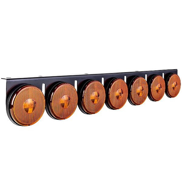 Conjunto Lanterna 7 Marias Carreta Bojuda Foguinho Led Âmbar