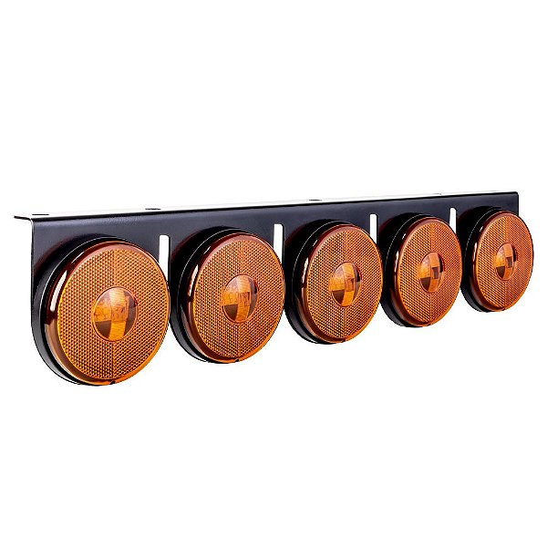 Conjunto Lanterna 5 Marias Carreta Bojuda Foguinho Led Âmbar