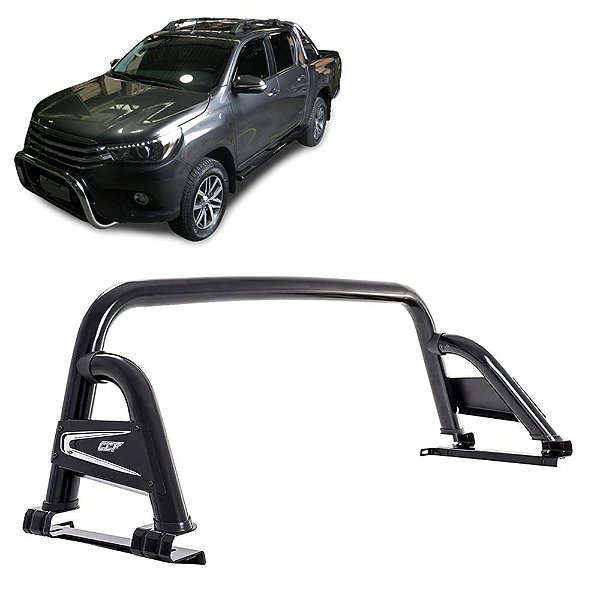 Santo Antônio Hilux 2016 em diante sem grade Preto Trend
