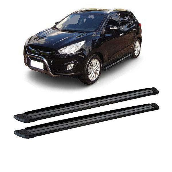 Estribo IX35 2010 em diante Preto Aluminio Slim