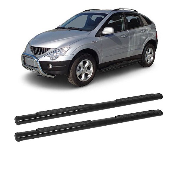 Estribo Actyon SUV 2008 Preto Oblongo