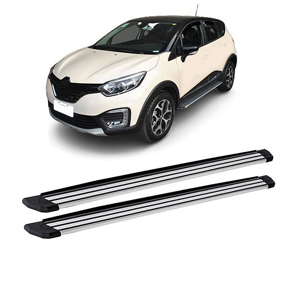 Estribo Captur 2017 em diante Anodizado Aluminio Slim