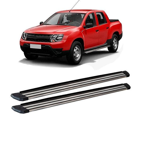Estribo Duster Oroch Express 2017 em diante Aluminio Slim