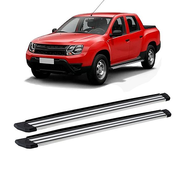 Estribo Duster Oroch Express 2017 em diante Aluminio Slim