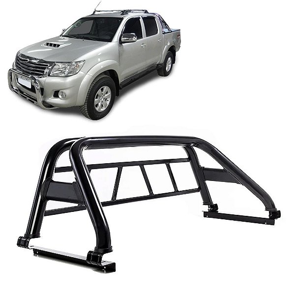Santo Antônio Hilux 2005 a 2015 com grade Preto