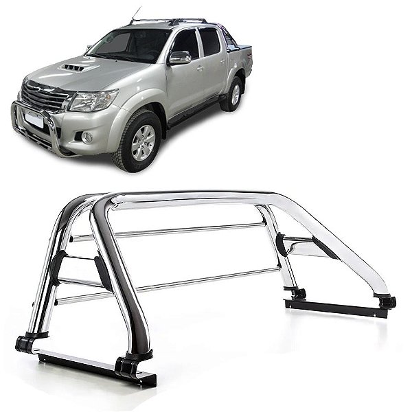 Santo Antônio Hilux 2005 a 2015 com barra Cromado