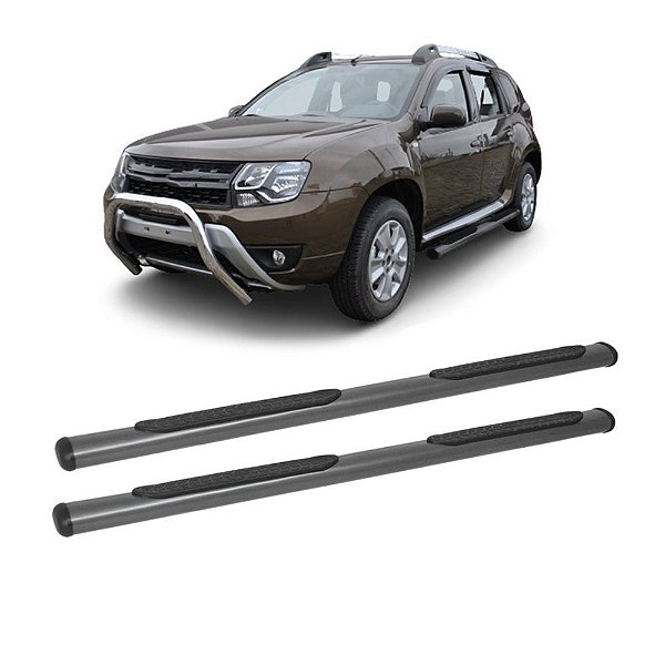 Estribo Duster 2012 em diante Grafite Oblongo