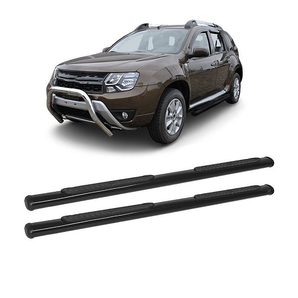 Estribo Duster 2012 em diante Preto Oblongo