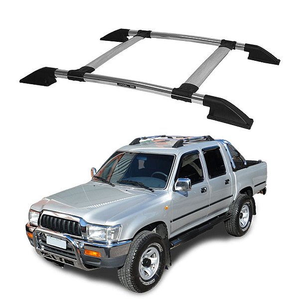 Bagageiro Hilux 1997 a 2004 Aluminio Polido